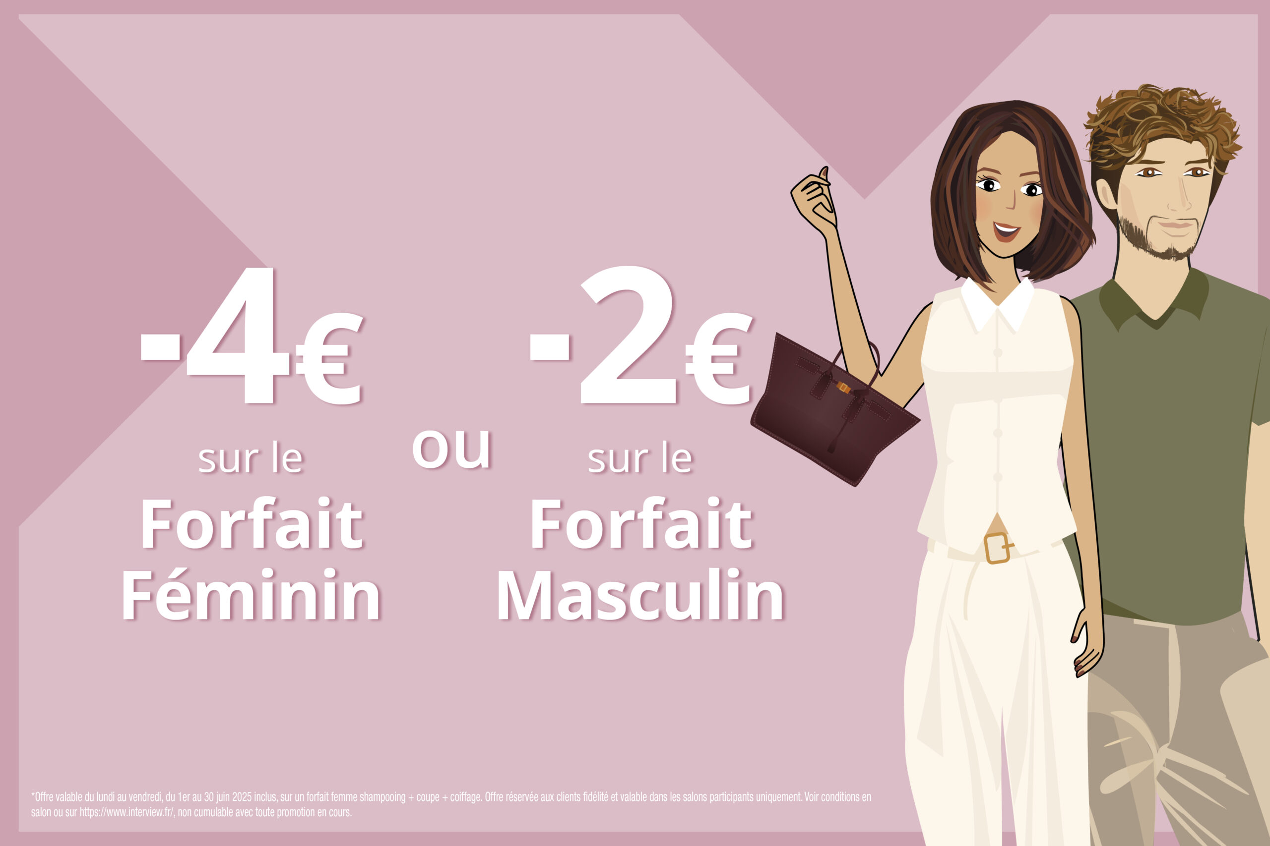 offre forfait femme et homme juin